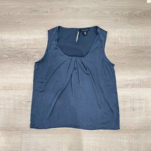 Dark Blue Silk Tank